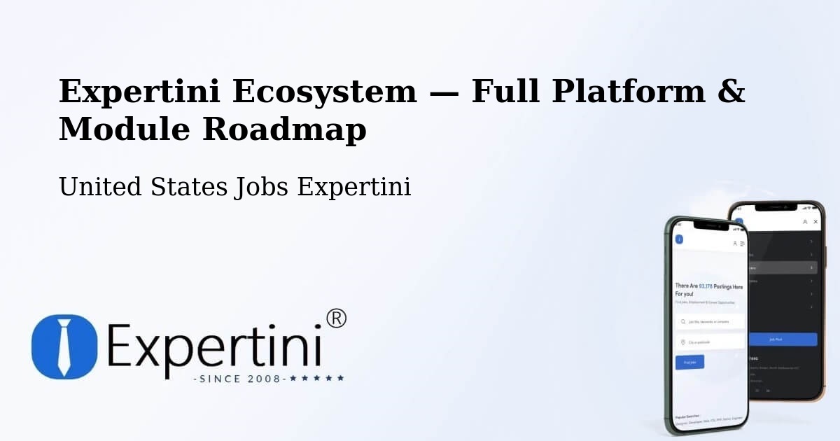 Expertini Ecosystem — Full Platform & Module Roadmap – Waukee
